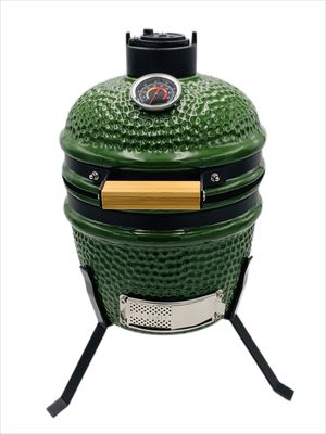 Griglia Kamado in ceramica da 13 pollici da 32 cm per esterni di colore verde