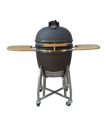 L'alto livello a 22 pollici della griglia di Kamado il colore grigio della griglia all'aperto del carbone della resistenza al fuoco