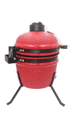Griglia Kamado a carbone per esterni da 13 pollici colore rosso 32 cm