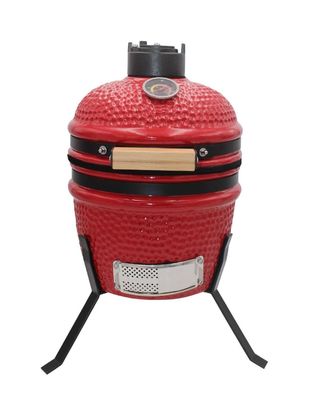 Griglia Kamado a carbone per esterni da 13 pollici colore rosso 32 cm
