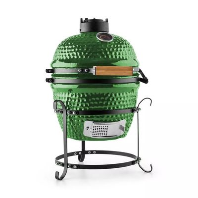 Griglia in ceramica per barbecue a carbone da 13 pollici da 32 cm nera per esterni