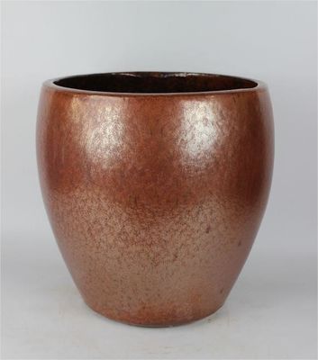 Vasi per piante da esterno in ceramica grigia rotonda 16'' 20'' 25''