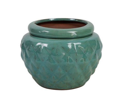 Vaso in ceramica smaltata autoirrigante da 6,5 ​​pollici per piante 16,5x12,5 cm