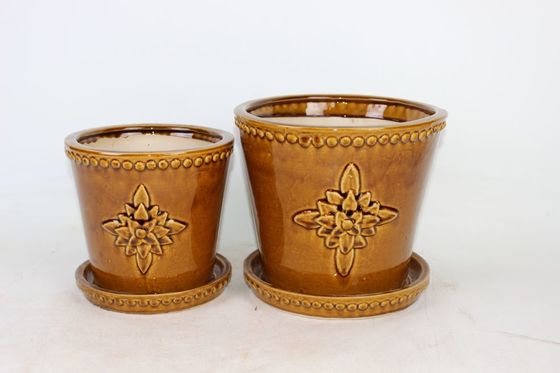 Vasi da interno in ceramica da 6 pollici e 8 pollici