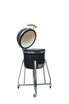 Griglia in ceramica a carbone colore nero 39 cm Kamado 15 pollici