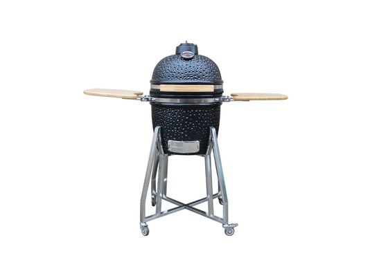 Colore nero lucido 39 cm 15 pollici Kamado Grill utensili da cucina a carbone