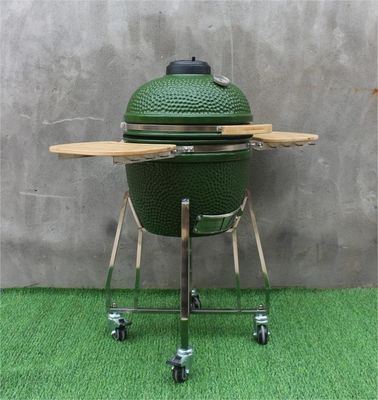 Griglia Kamado da 18 pollici in ceramica a carbone colore verde 48 cm