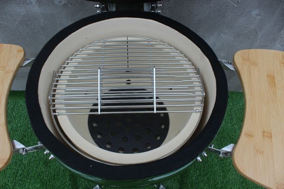 Griglia Kamado da 18 pollici in ceramica a carbone colore verde 48 cm