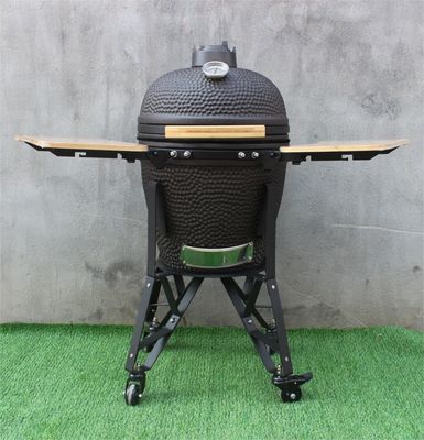 Colore nero opaco Fornello a carbone in ceramica da 51 cm Kamado da 20 pollici