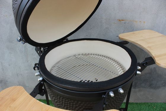 Colore nero opaco Fornello a carbone in ceramica da 51 cm Kamado da 20 pollici