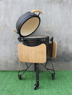 Griglia Kamado in ceramica da 20 pollici per esterni colore nero opaco 51 cm