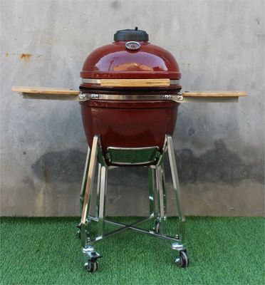 Griglia per barbecue in ceramica da 18 pollici Colore rosso tropicale 48 cm