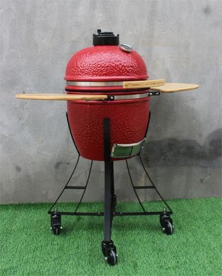 Griglia per barbecue in ceramica da 44 cm Colore rosso reale 17 pollici Fumo Cottura alla griglia Rovente