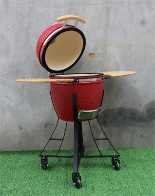 Griglia per barbecue in ceramica da 17 pollici Colore rosso reale 44 cm