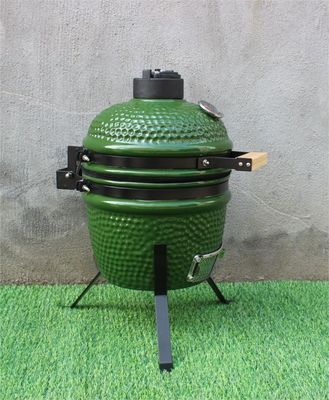 Fornello a carbone in ceramica da 13 pollici per esterni di colore verde 33 cm