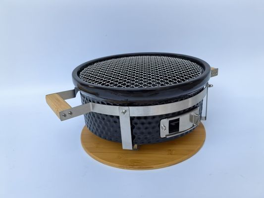 Grigliato a carbone ceramico Hibachi Grigliato rotondo in nero