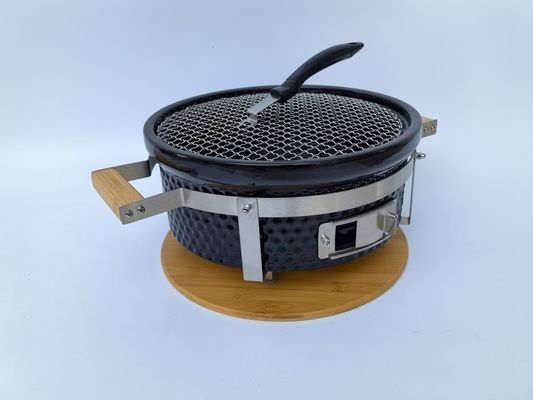 Grigliato a carbone ceramico Hibachi Grigliato rotondo in nero