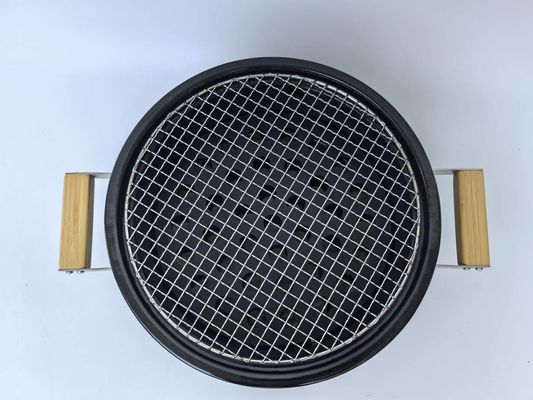 Grigliato a carbone ceramico Hibachi Grigliato rotondo in nero