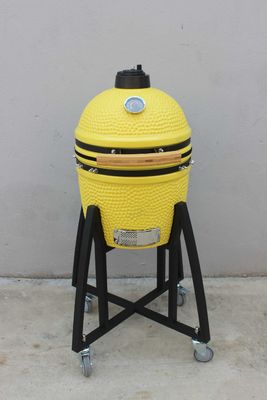 Ceramica 16 pollici Kamado Grill Carboncino Limone Colore 40cm Con carrello E senza tavoli laterali