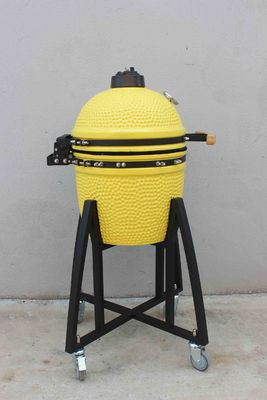 Ceramica 16 pollici Kamado Grill Carboncino Limone Colore 40cm Con carrello E senza tavoli laterali